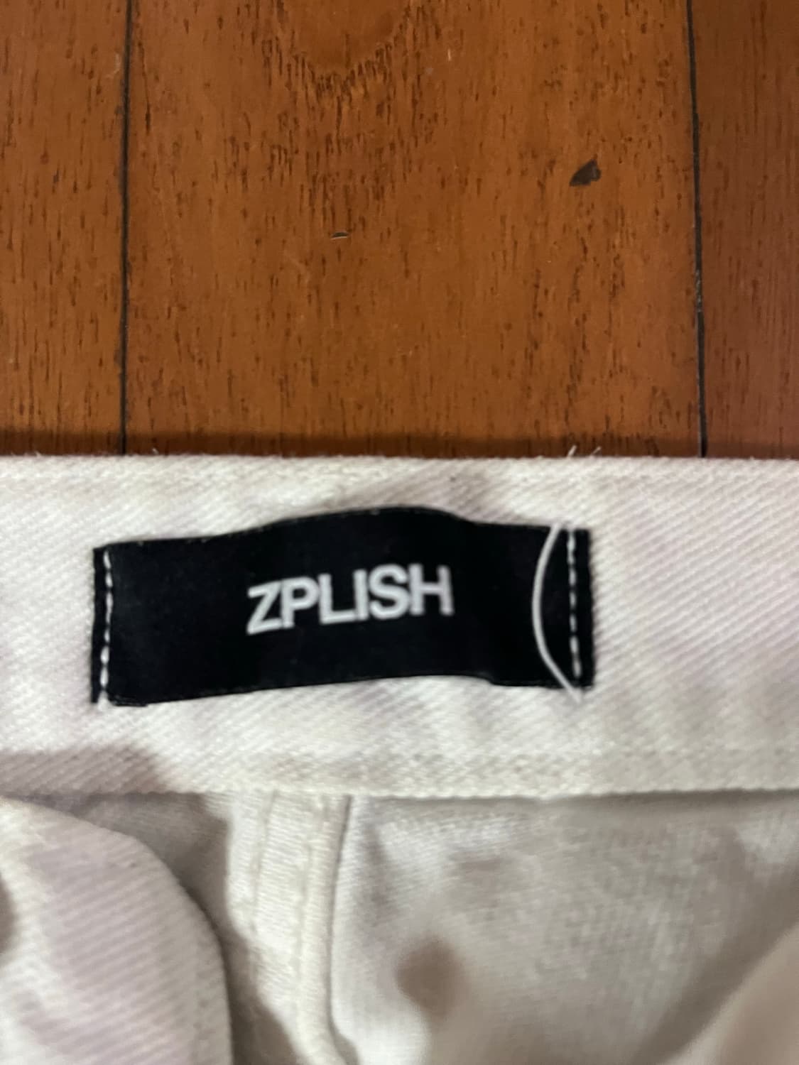 지플리시 와이드 데님 화이트 s 상품이미지2