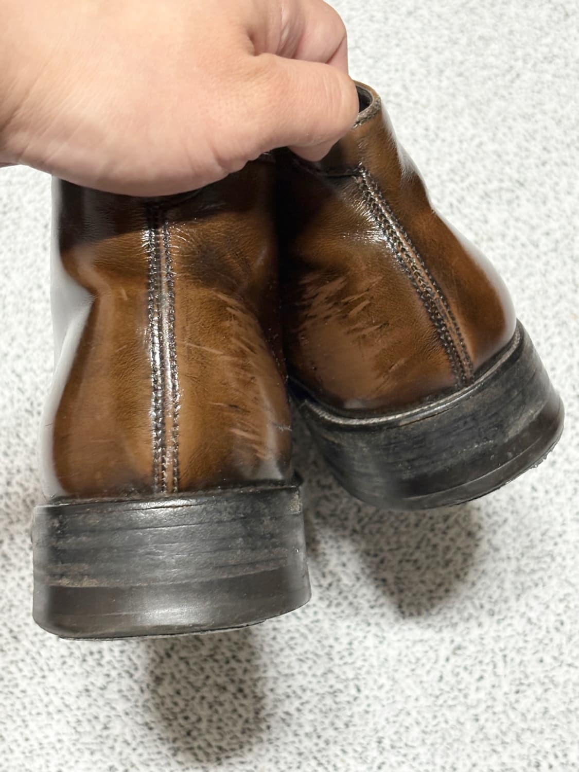 프라다 빈티지 레더 처카부츠 상품이미지6