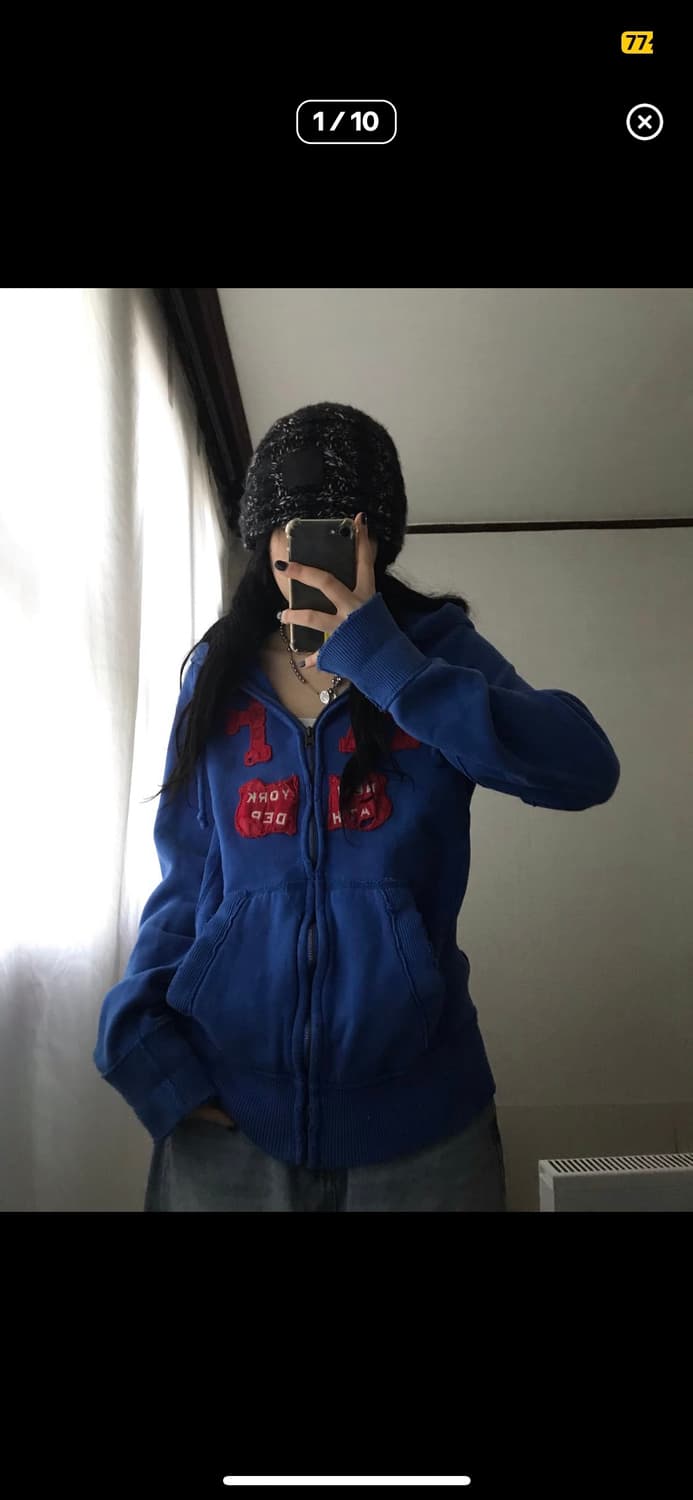 아베크롬비 블루 후드집업 상품이미지1