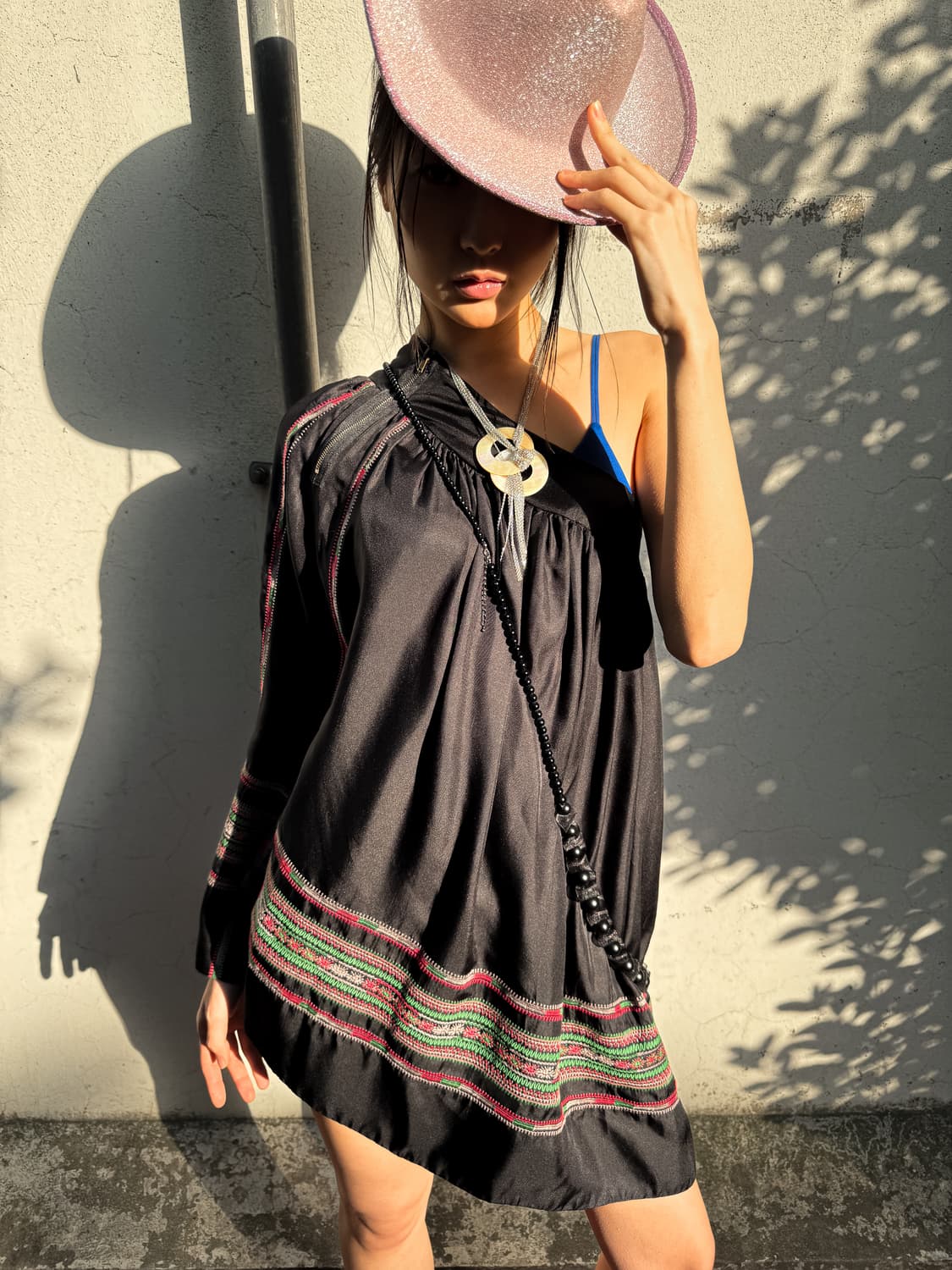 Silk embroidery long skirt 상품이미지6