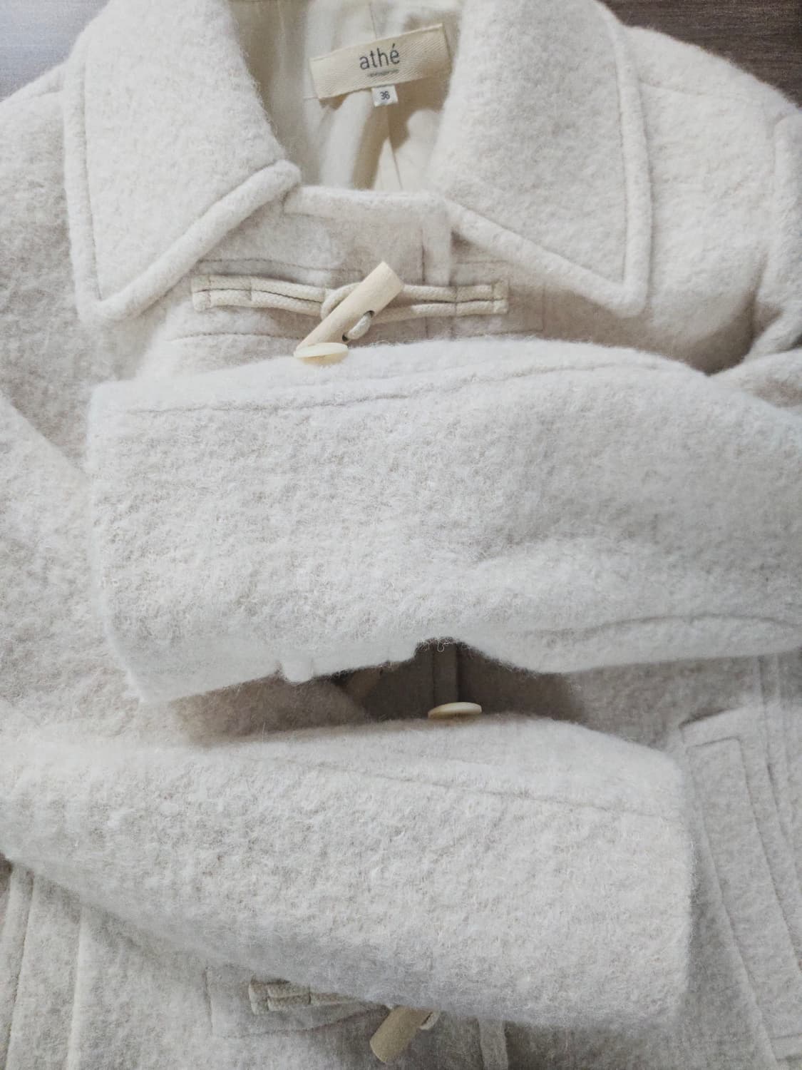 아떼 바네사브루르노 떡볶이 코트 아이보리 36 상품이미지5