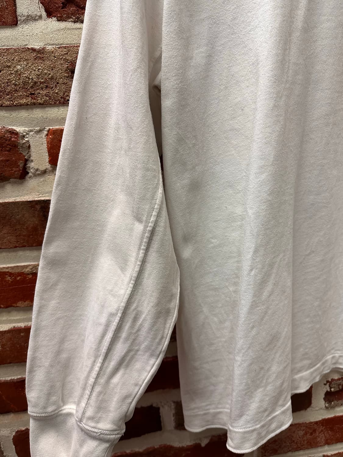 (2XL)스톤아일랜드 와펜 롱슬리브 화이트 상품이미지5