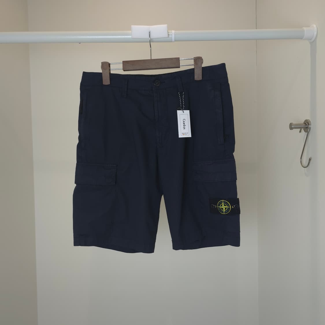 [중고/정품] 스톤아일랜드 버뮤다 카고 반바지 네이비 상품이미지1