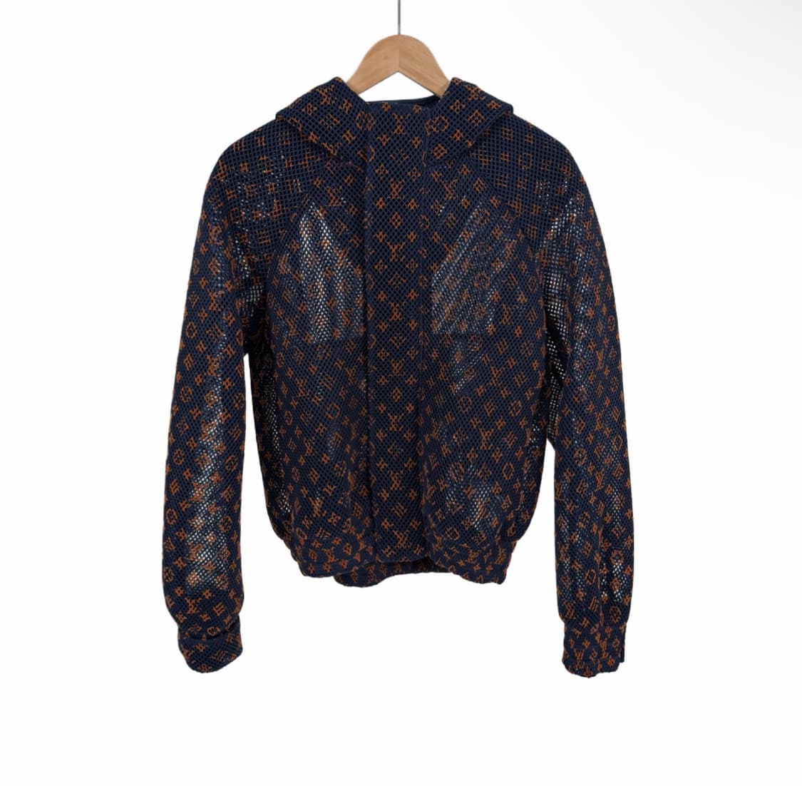 [46] 루이비통 남성 그라디언트 모노그램 메쉬 후드 블루종 자켓 오렌지 상품이미지1