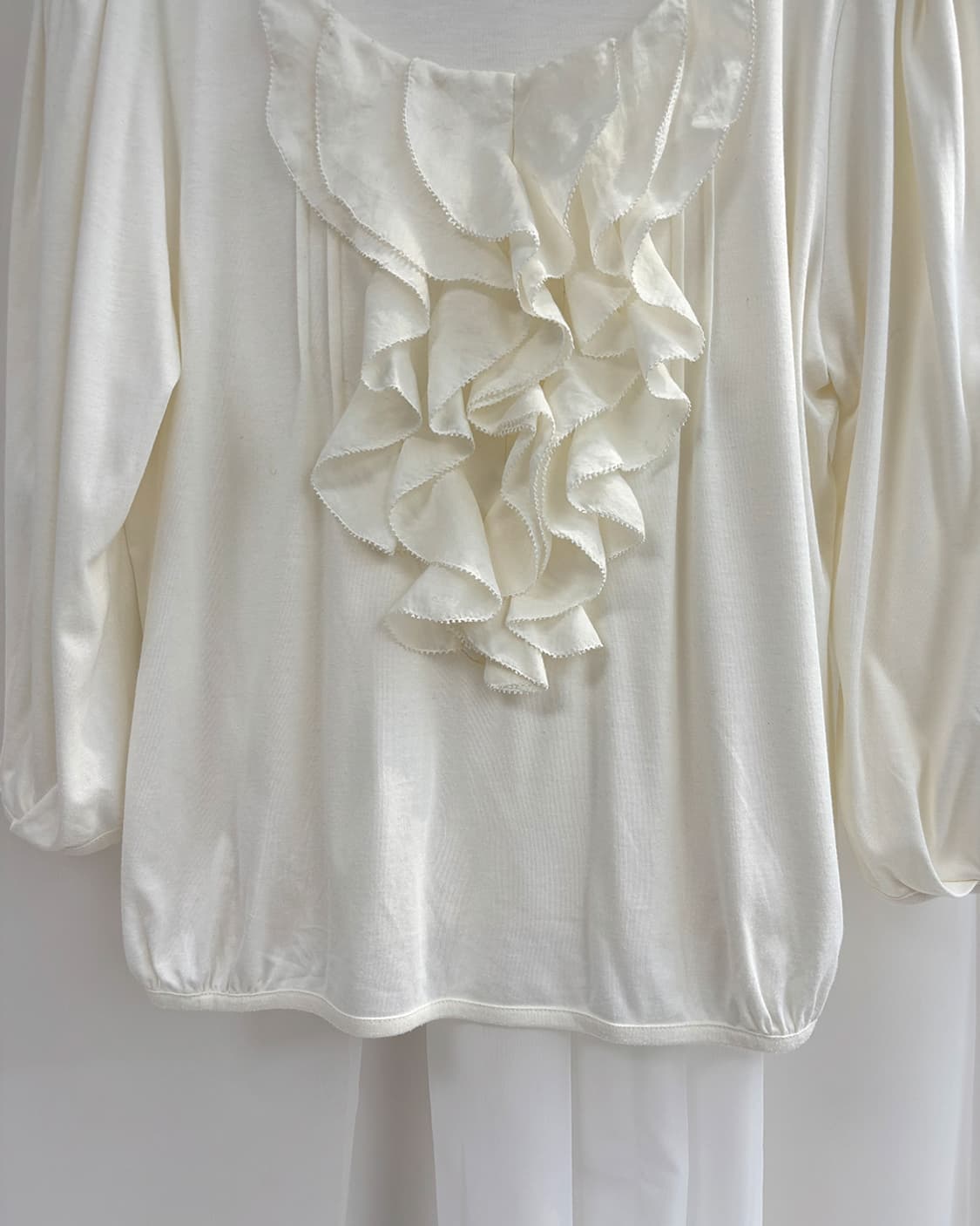 UNTITLED more ruffle 3/4 creamy t shirts 상품이미지4