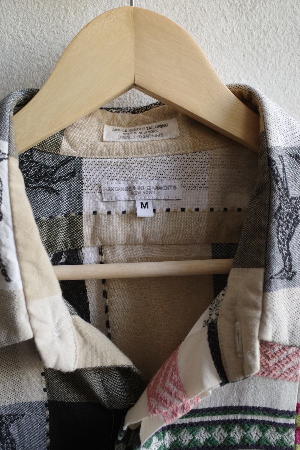 엔지니어드 가먼츠 패턴 블록 셔츠 상품이미지5