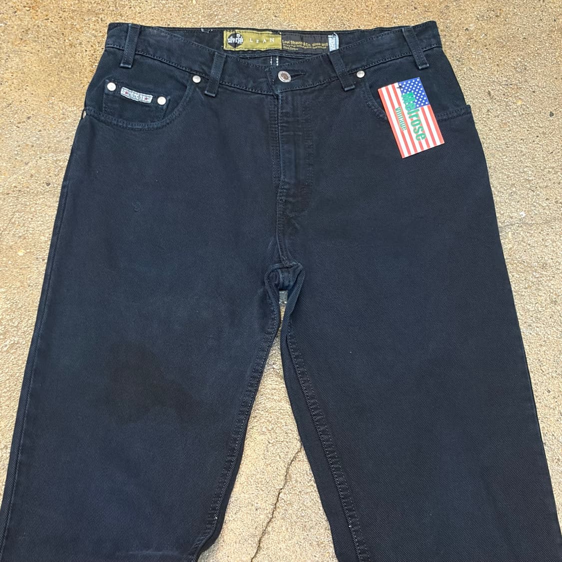 90s 미국 빈티지 리바이스 실버탭 슬림핏 블랙진 청바지 상품이미지2