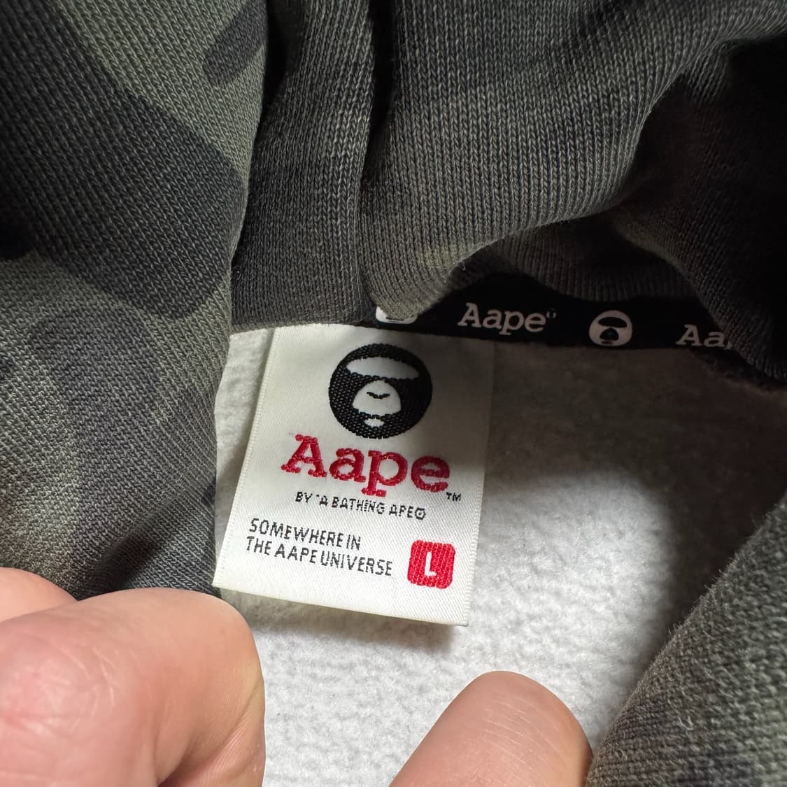 Aape 카모포인트 후드티  상품이미지7