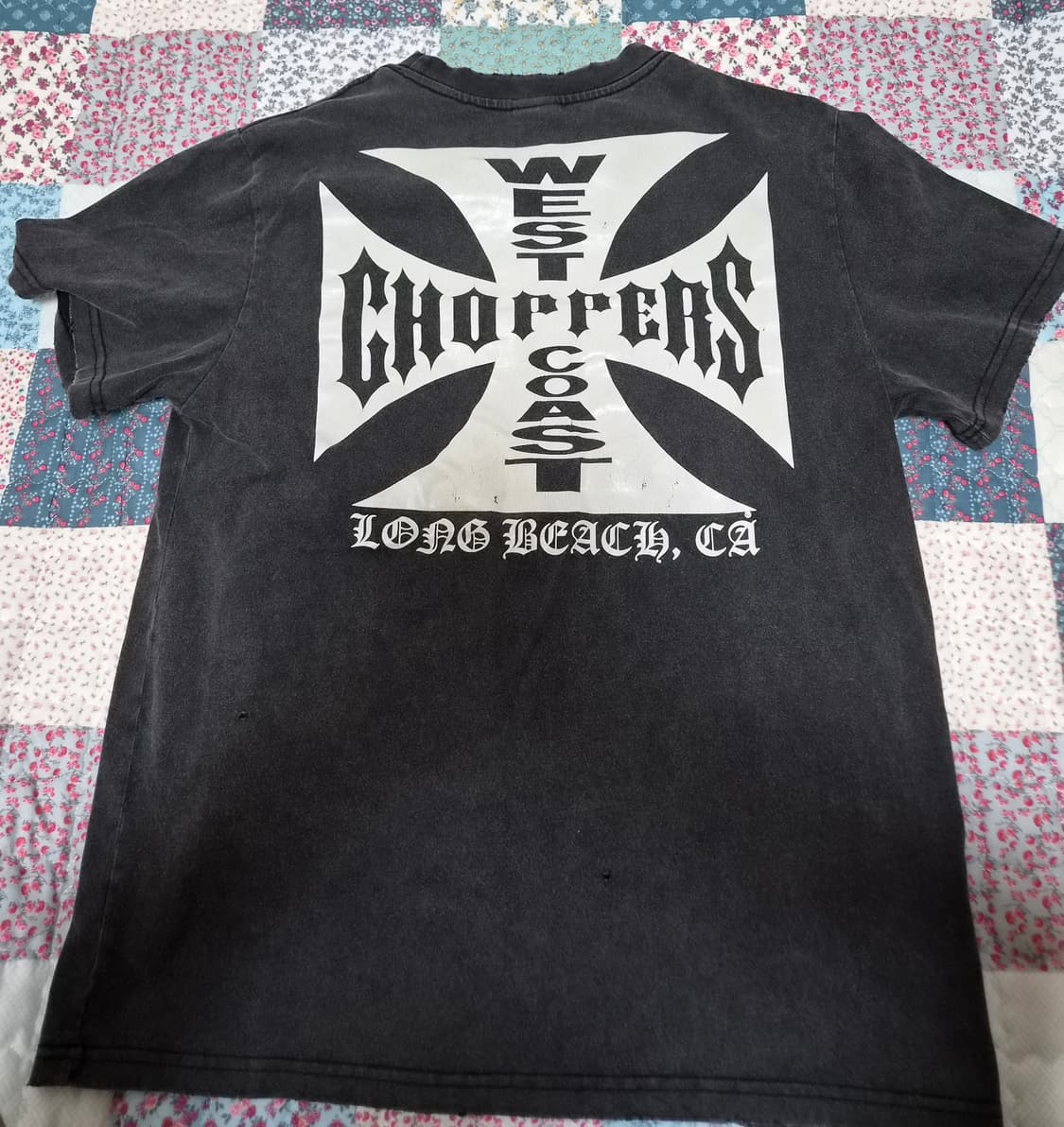 VTG 웨스트 코스트 차퍼스 아이언 크로스 티셔츠 상품이미지3
