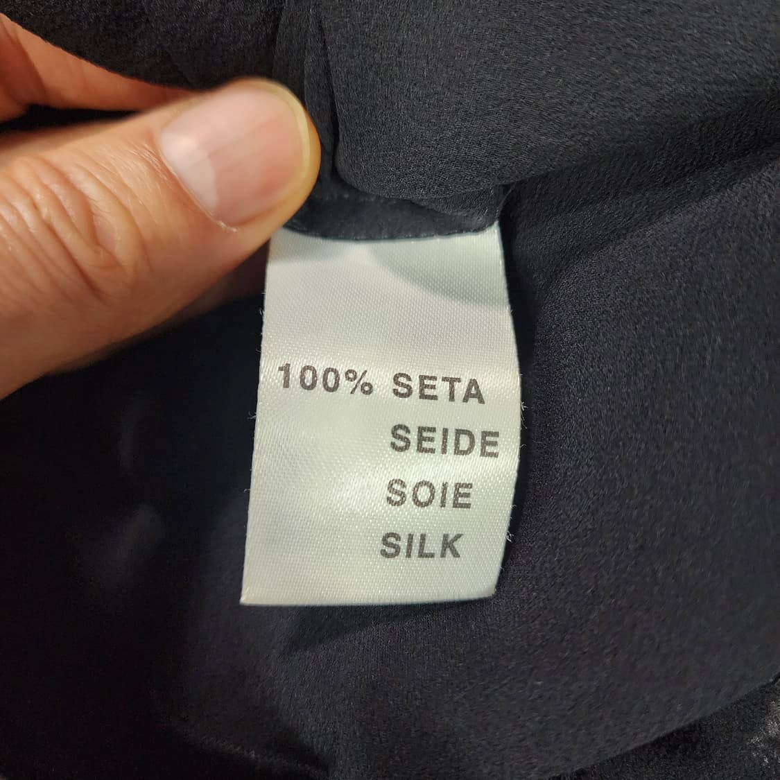 블루마린 실크 끈나시 원피스 42 상품이미지8