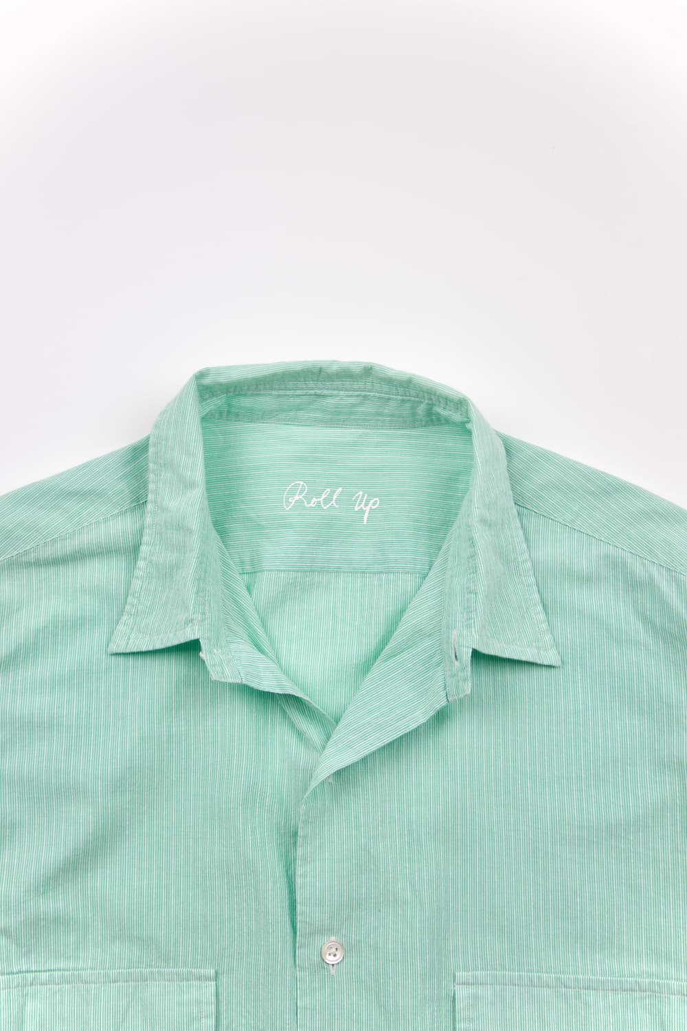 Porter classic 롤업 스트라이프 셔츠 그린 상품이미지5