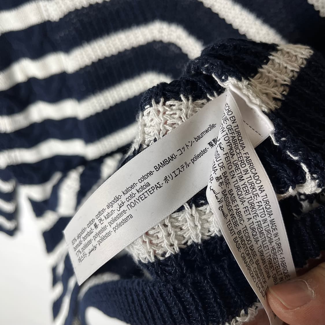 [Massimo Dutti] 마시모두띠 스트라이프 시스루 니트 상품이미지6