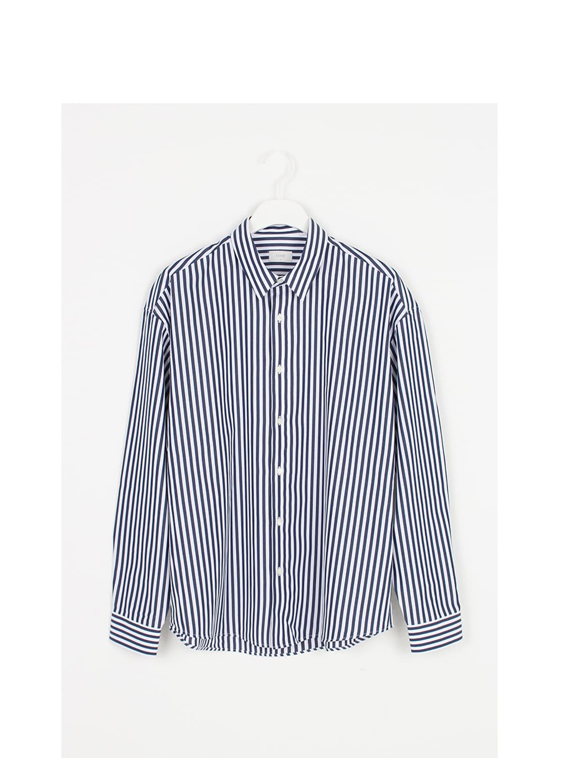 쿠어 볼드 스트라이프 셔츠 네이비 M 새상품 상품이미지4