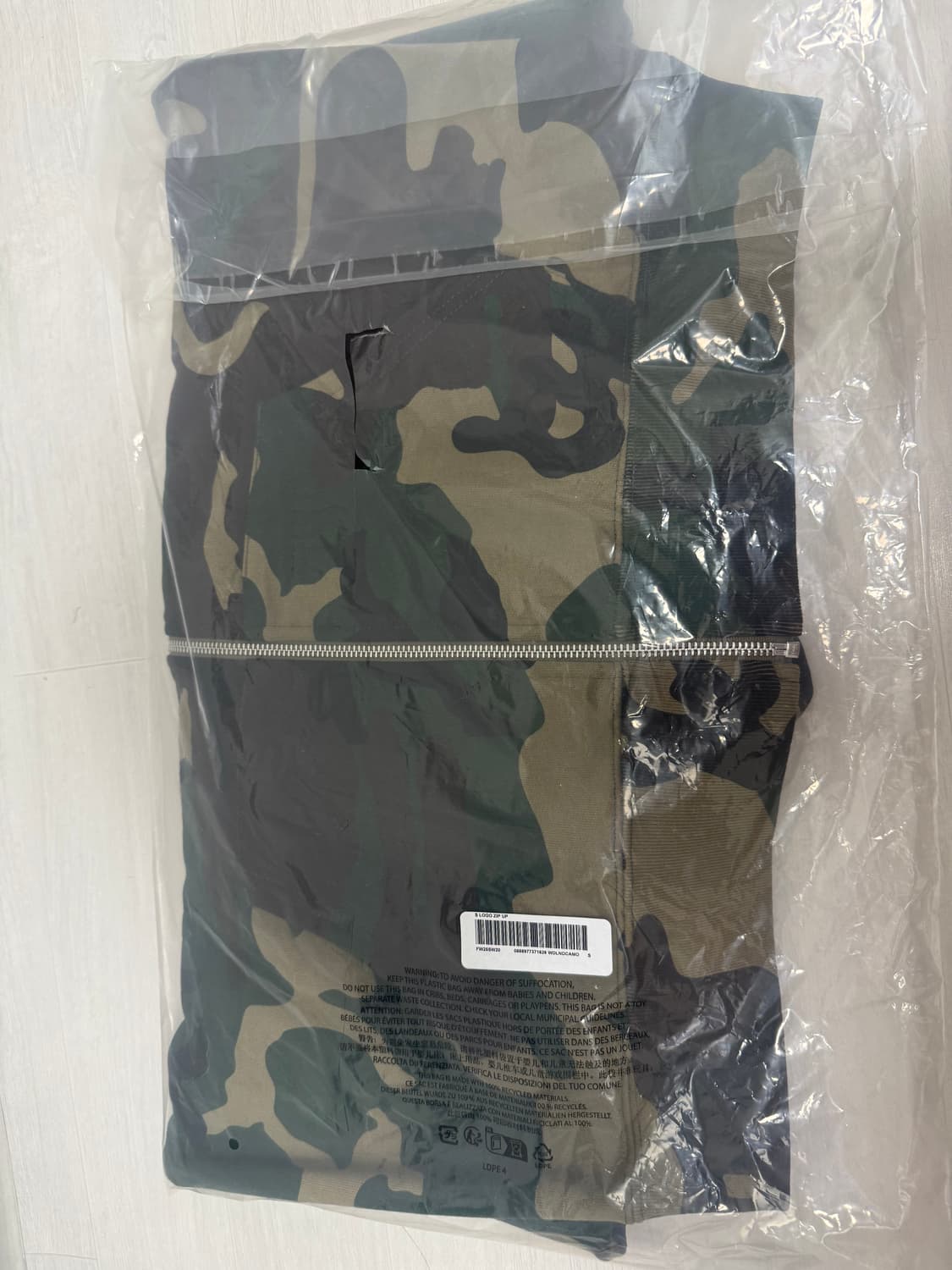 슈프림 카모 S로고 후드집업 S사이즈 상품이미지3