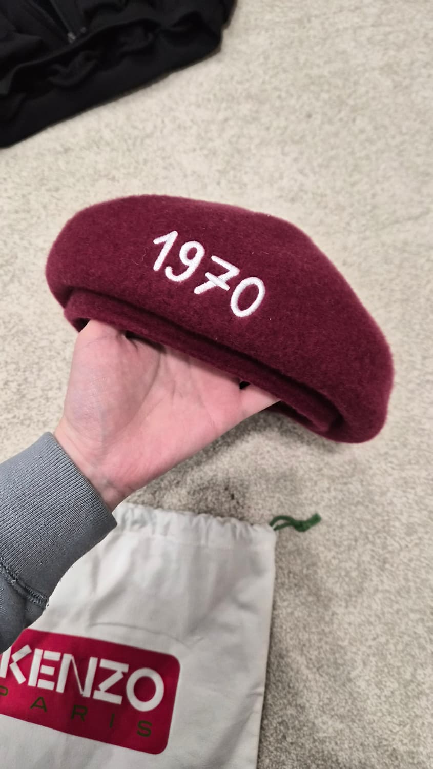 겐조 Kenzo 1970 자수 베레모 (레드 / 울 소재) 상품이미지2