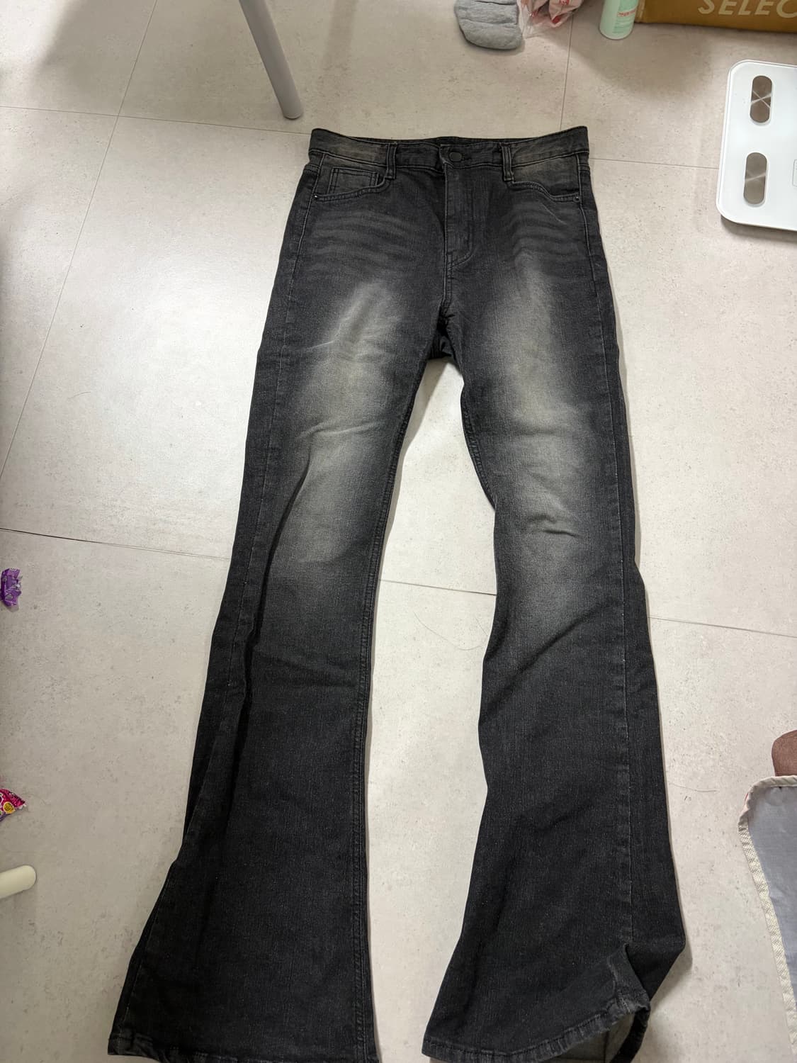 아워캐비넷 흑청 부츠컷 팬츠M  상품이미지1