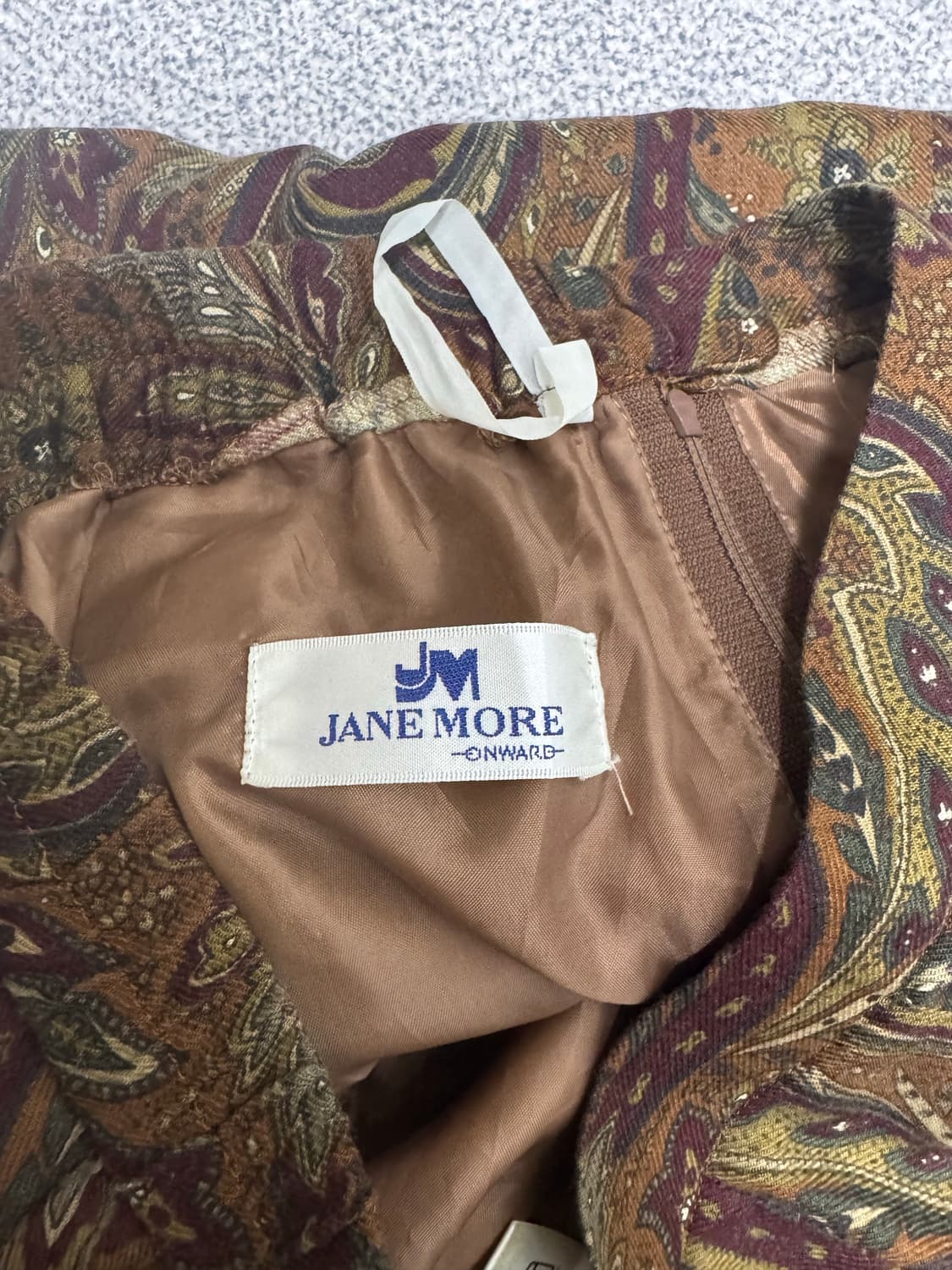 •Japanese vintage 페이즐리 패턴 롱 스커트 상품이미지3