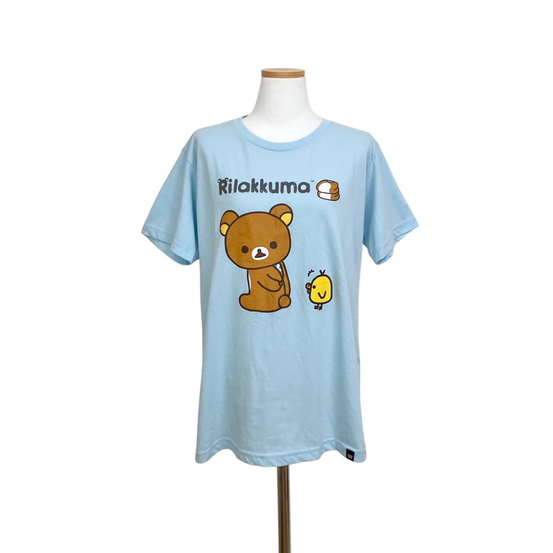 rilakkuma 리락쿠마 하늘색 박시티 리락쿠마티셔츠 산엑스 고전리락 상품이미지2
