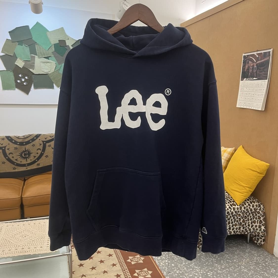 LEE 리 올드스쿨 레트로 빈티지 빅로고 후드티 S C09797 상품이미지3