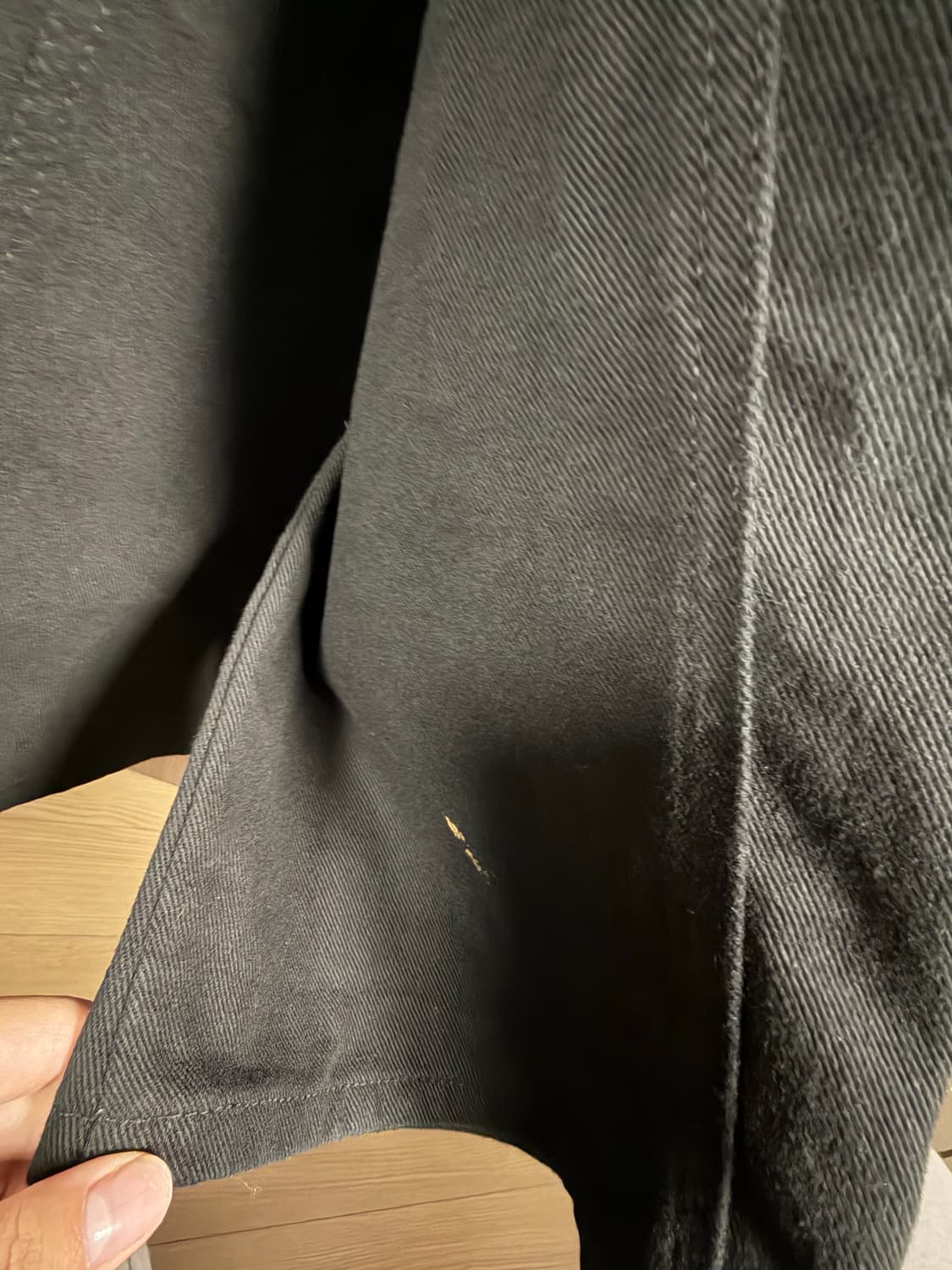 애즈온 스모그 와이드 팬츠 블랙 상품이미지2