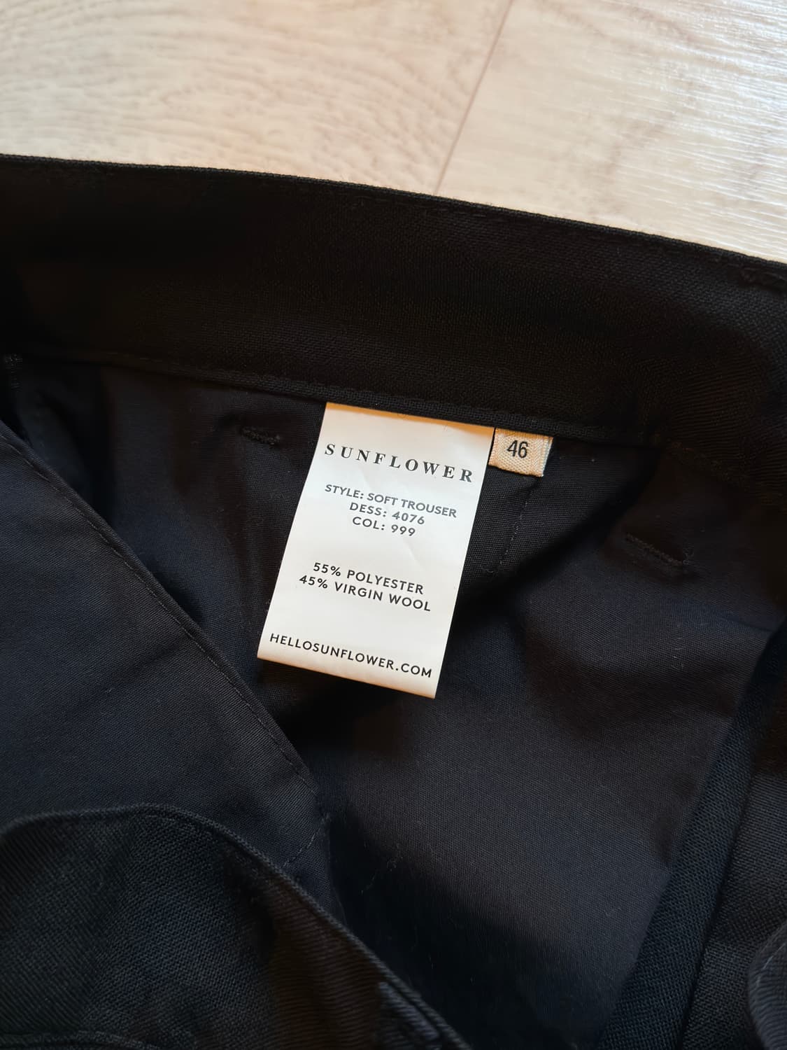 선플라워 소프트 트라우져 (black) - 46 size 상품이미지3