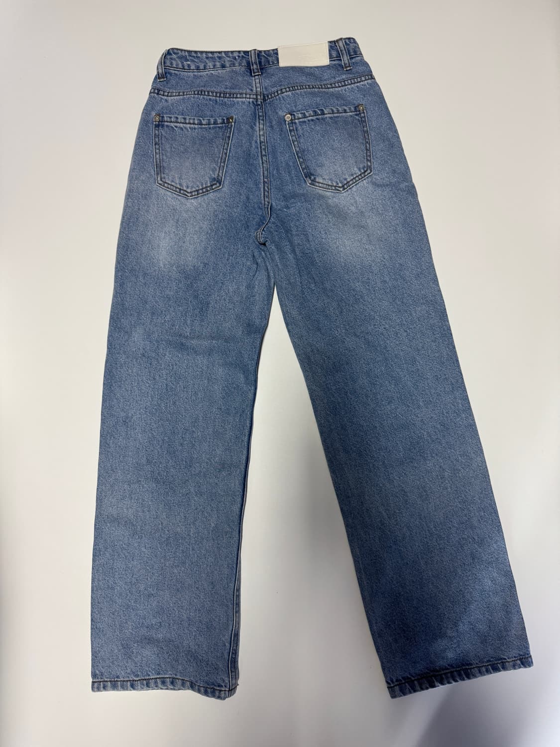 여성 오디너리 홀리데이 절개 빈티지 워싱 데님팬츠 상품이미지2