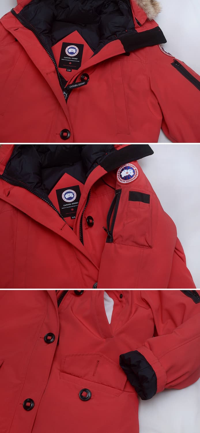 캐나다구스 몬테벨로 헤리티지 다운 패딩 파카 레드 (WXL / 100+) 상품이미지8