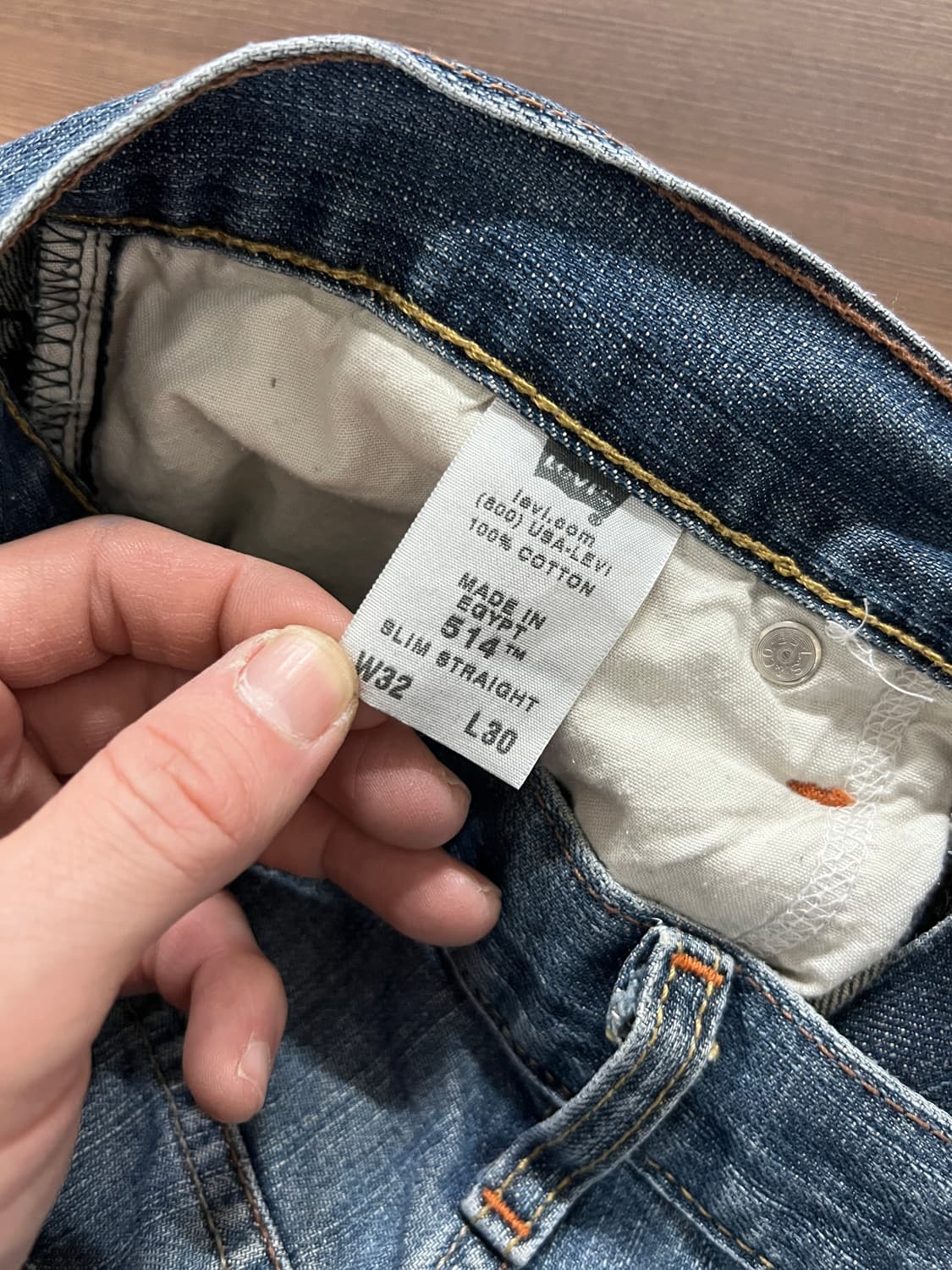 00s Levis 리바이스 514 슬림 스트레이트 데님 팬츠 상품이미지6