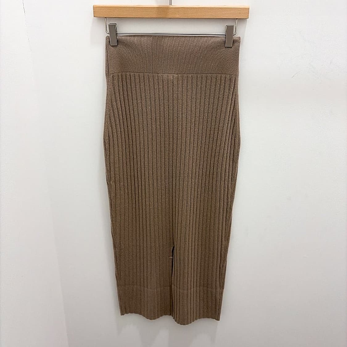 (정품/새상품) 제임스펄스 여성 모카베이지 캐시미어 립 펜슬 스커트 상품이미지3