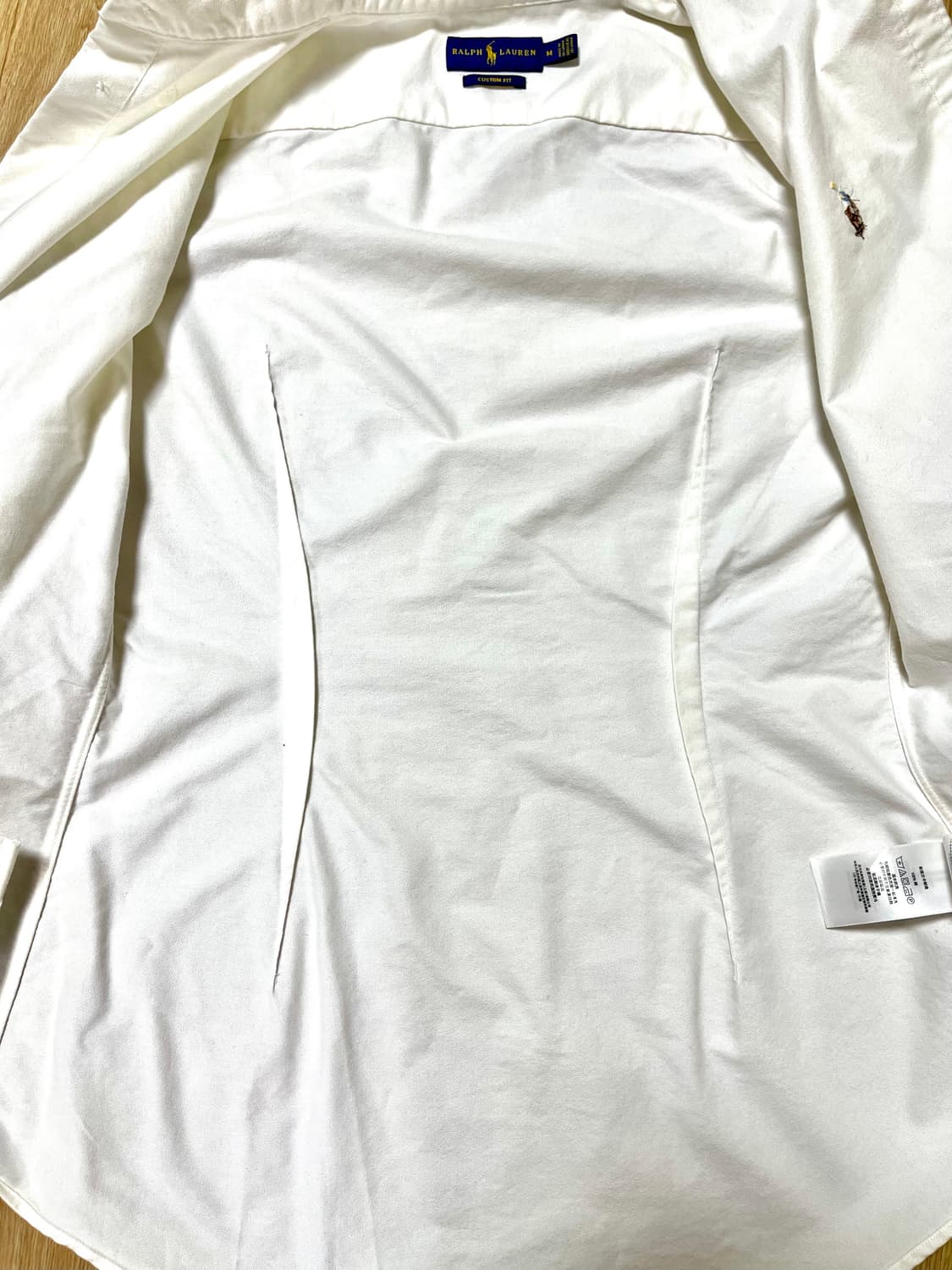 폴로 옥스포드 셔츠 여성 커스텀핏 화이트 m사이즈 상품이미지4
