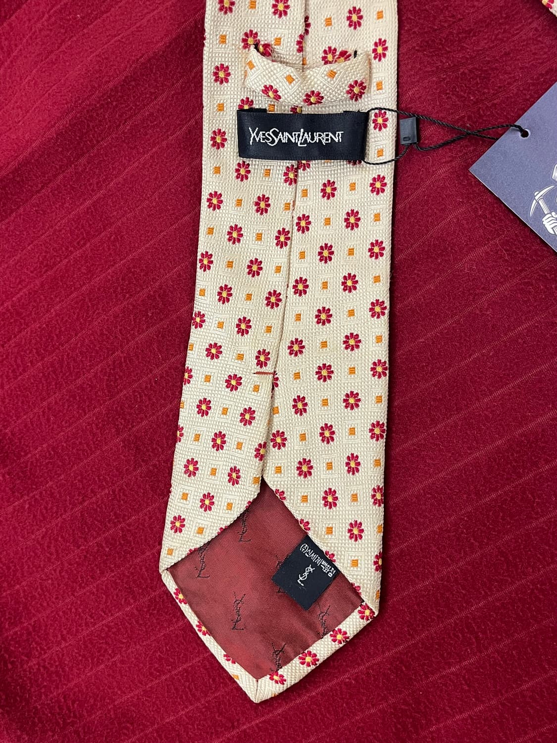 입생로랑 플라워 패턴 넥타이 #csz3056 상품이미지2
