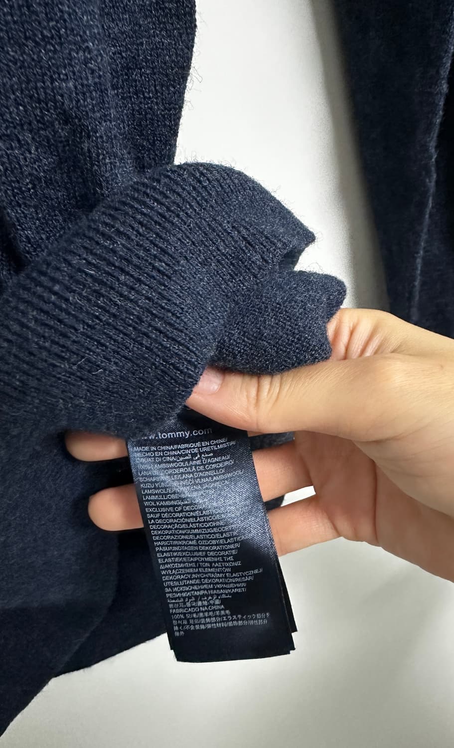 [타미힐피거] 남성 워셔블 울 니트 M사이즈  상품이미지4