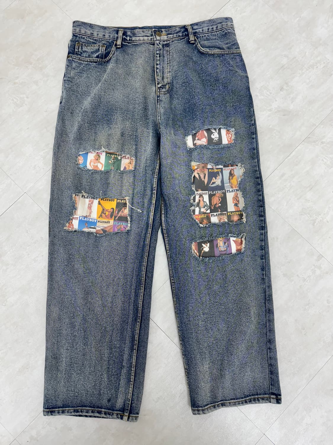 •WKNDRS X PLAYBOY 데님 팬츠 상품이미지1