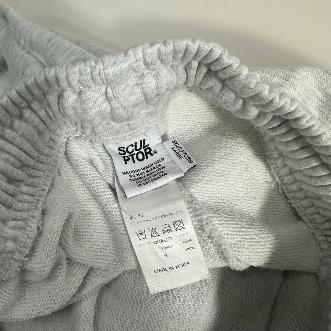 L 스컬프터 멜란지그레이 루즈핏 스프레이 스웻 조거팬츠 상품이미지6