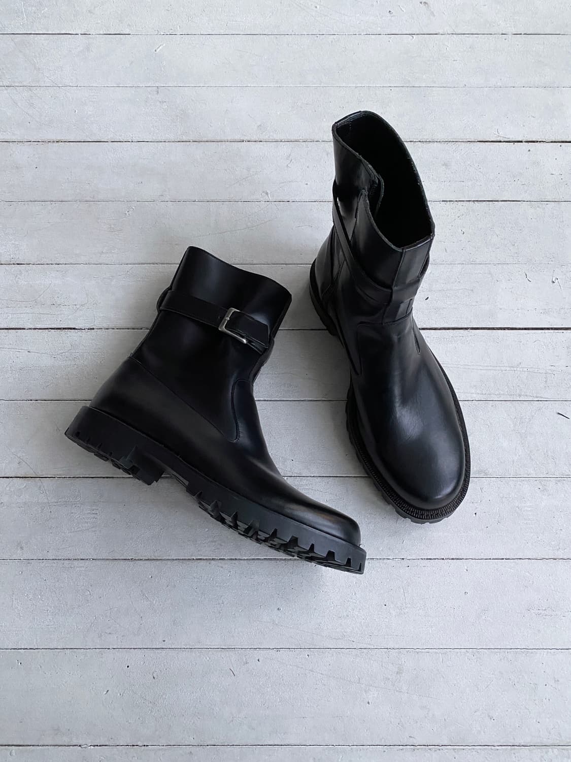 [Comme des garcos tricot] 버클 첼시 부츠 상품이미지3