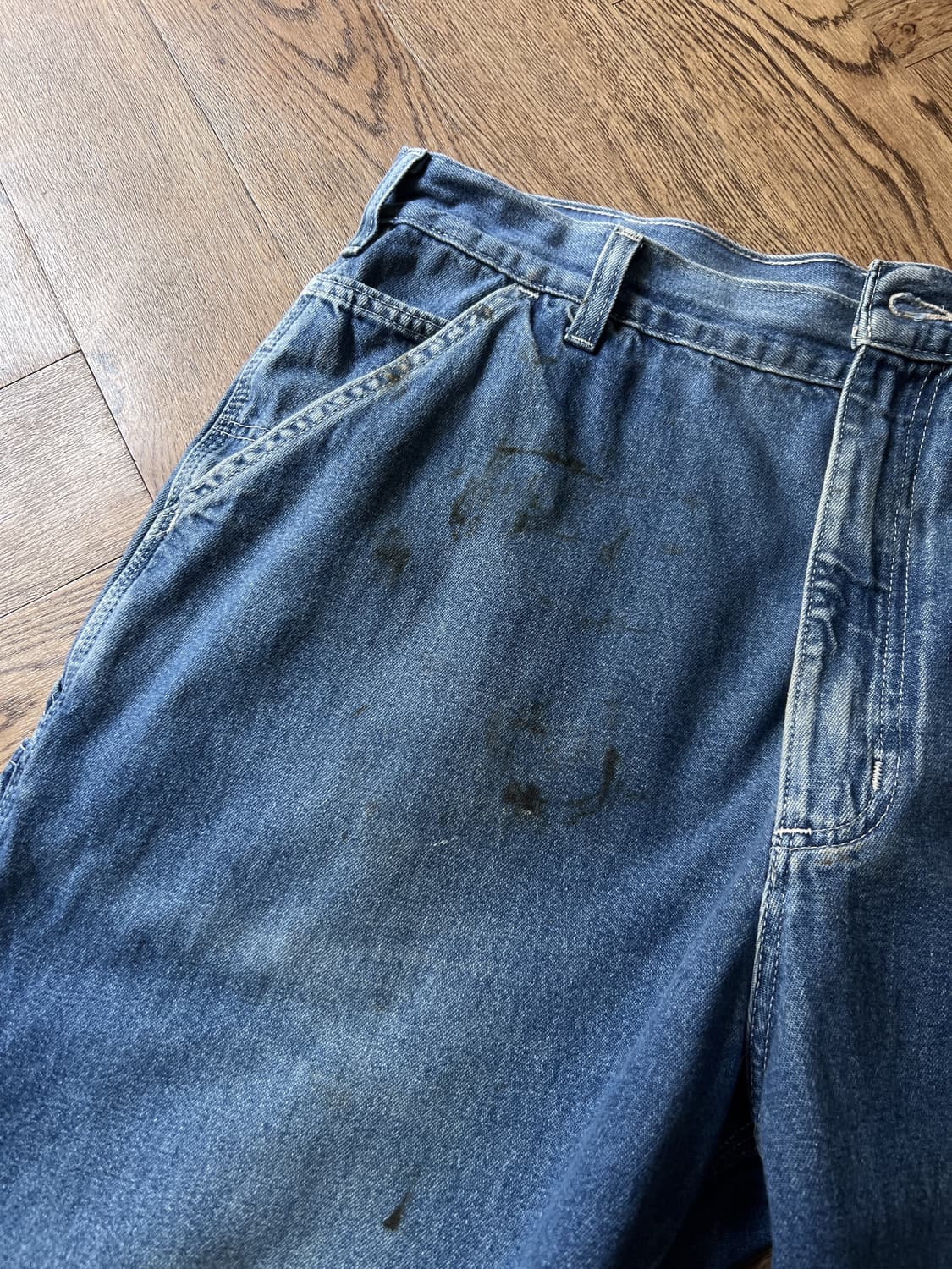 [38]칼하트 USA 빈티지 워싱 싱글니 카펜터 워크 데님 팬츠 상품이미지4