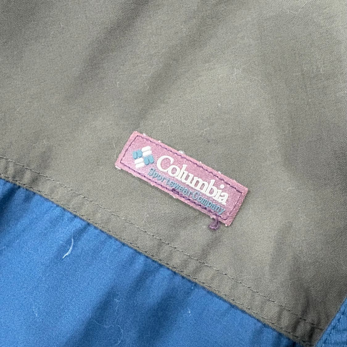 (105)컬럼비아 블루/카키 바람막이 자켓 상품이미지4