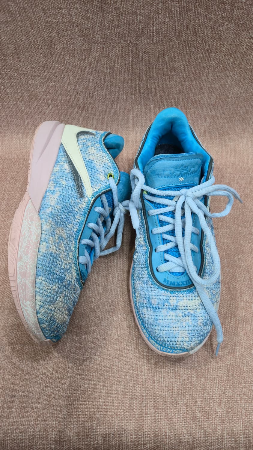 나이키275mm- 르브론 20 ASW EP 블루 라이트닝 코코넛 밀크 상품이미지1