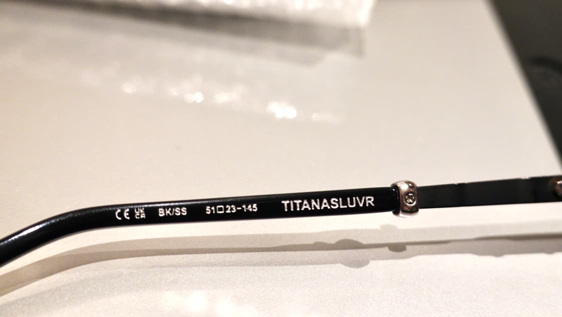 크롬하츠 타이탄슬러버 블랙/실버 안경 상품이미지10