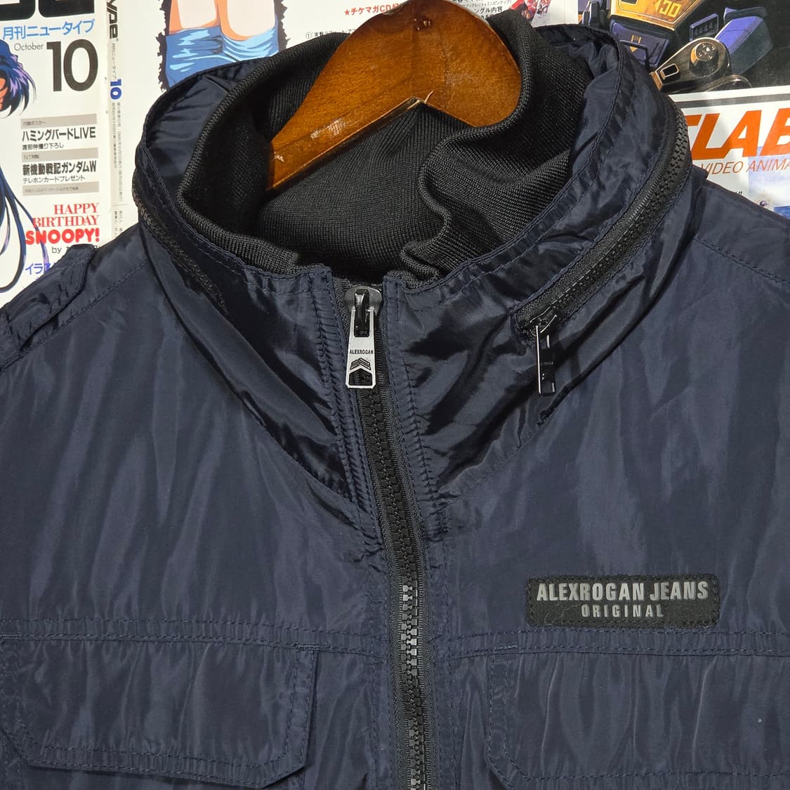 JPN 알렉스 로간 네이비 바람막이 집업 자켓 상품이미지3