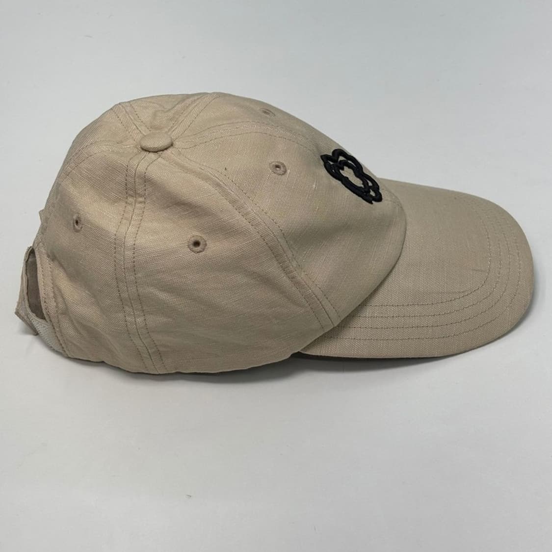 MAJE 클로버 자수 로고 코튼 볼캡 베이지 상품이미지3