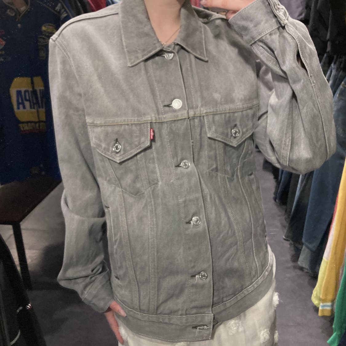 [IM] Levi's 리바이스 데님 트러커 자켓 그레이 상품이미지5