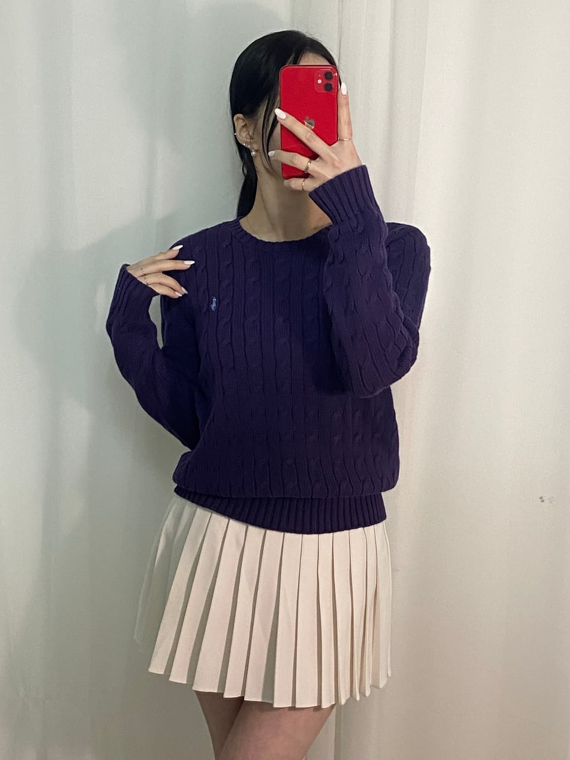 폴로 포니 꽈배기 니트 상품이미지2