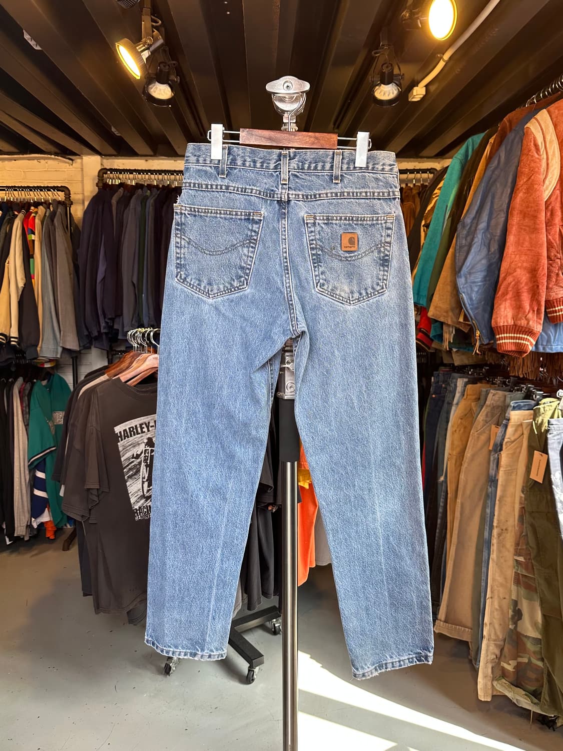 칼하트 릴렉스핏 페인팅 데님 팬츠 32x30 상품이미지2