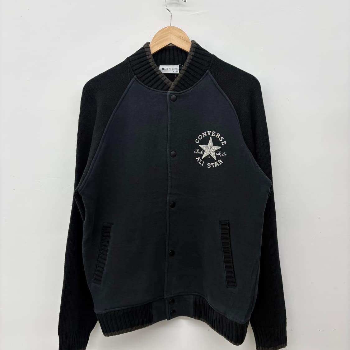 컨버스 올스타 블랙 스타디움 자켓 남L 상품이미지2