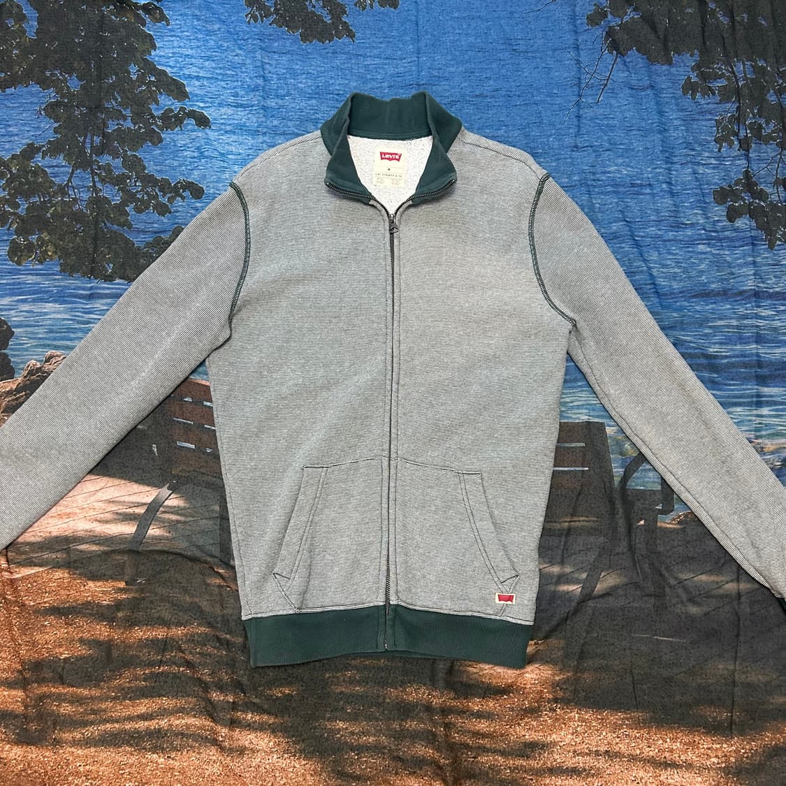 Levi‘s Stripe Zip-Up Sweat Jacket 상품이미지1