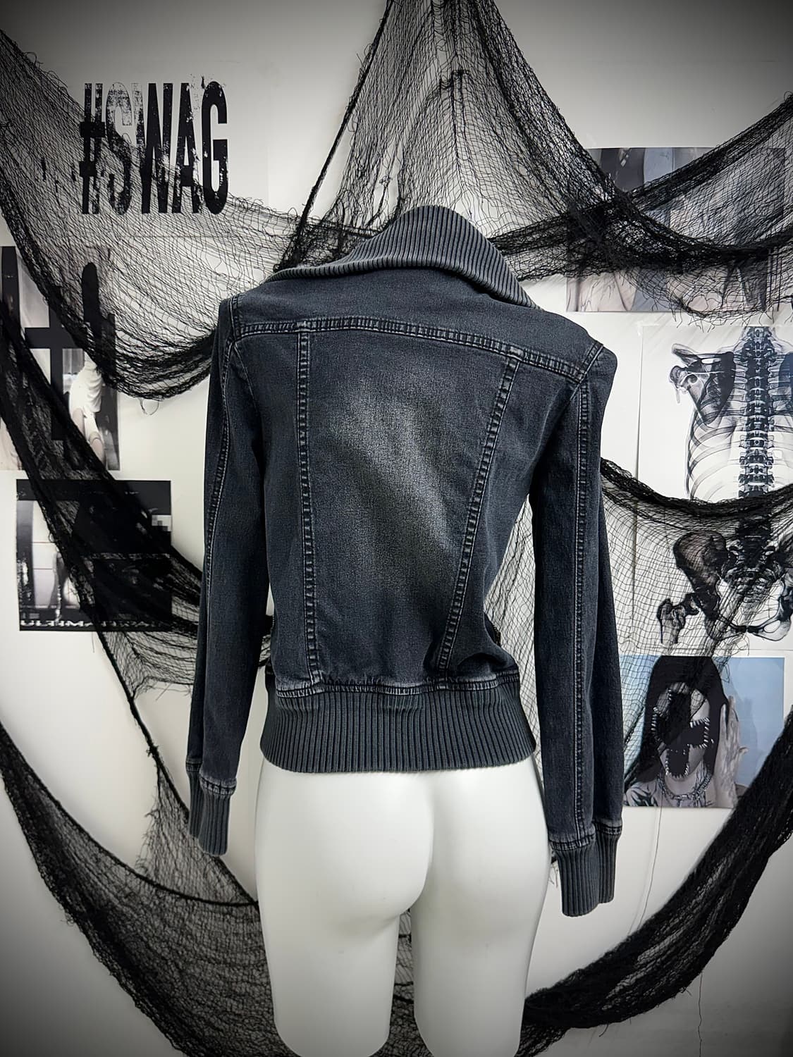 00s dark denim jacket 상품이미지2