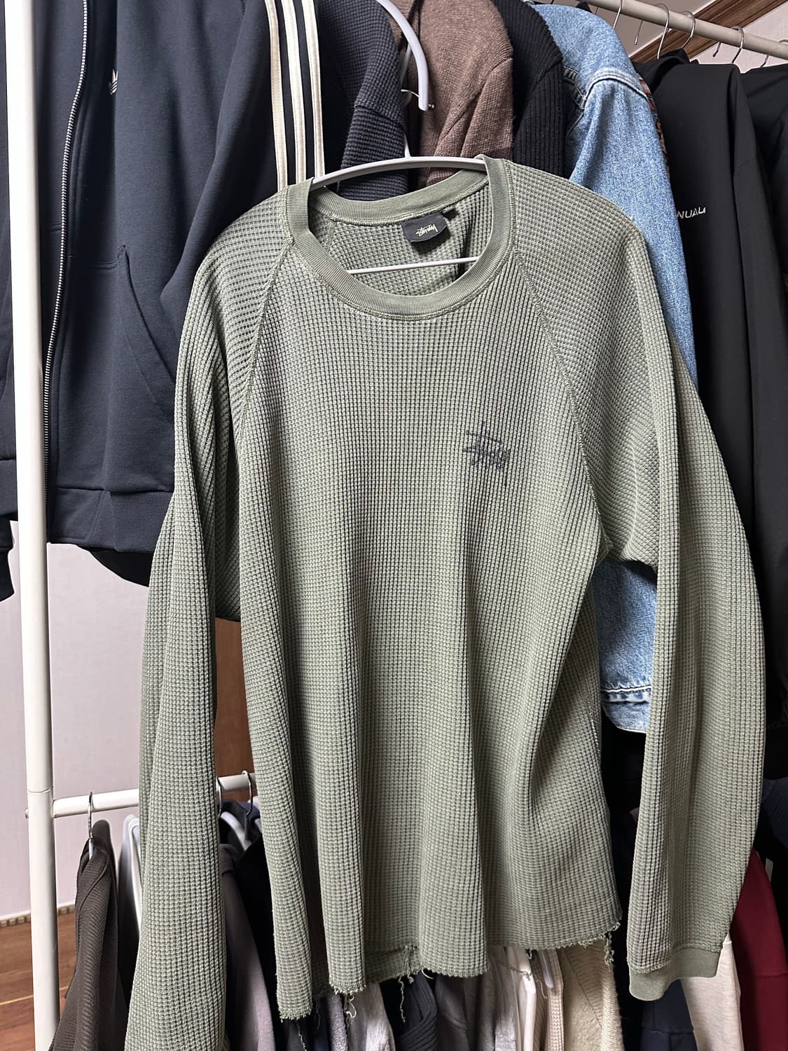 스투시 래글런 와플 롱슬리브 L 상품이미지3