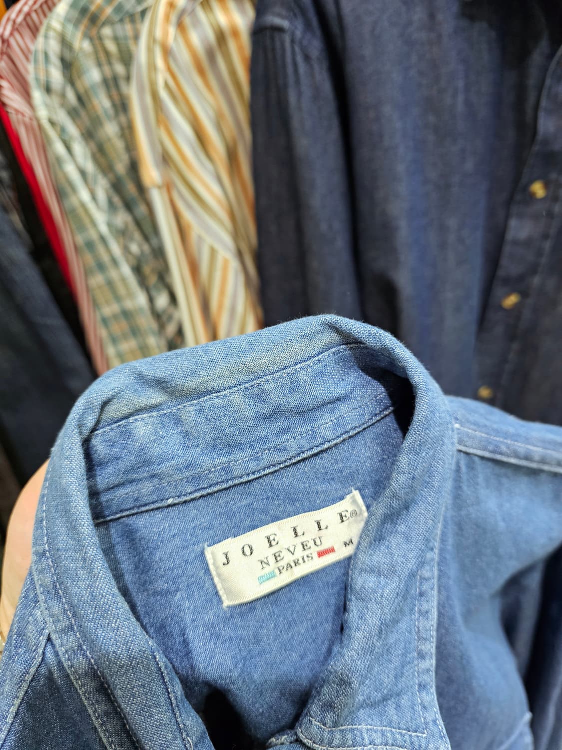 Joelle Neveu Paris 자수 데님 셔츠 상품이미지6