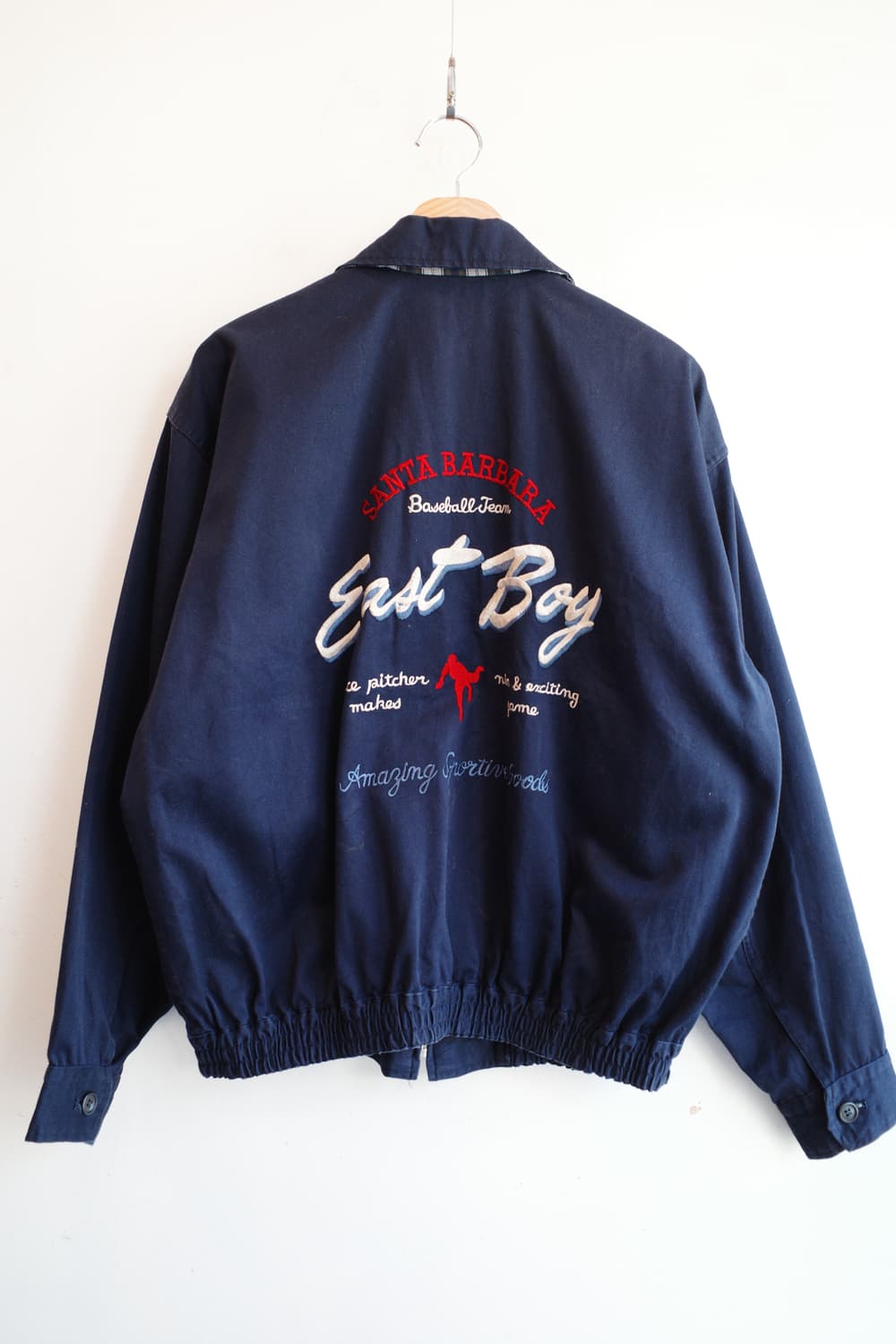 90s East Boy 패치워크 블루종 상품이미지9